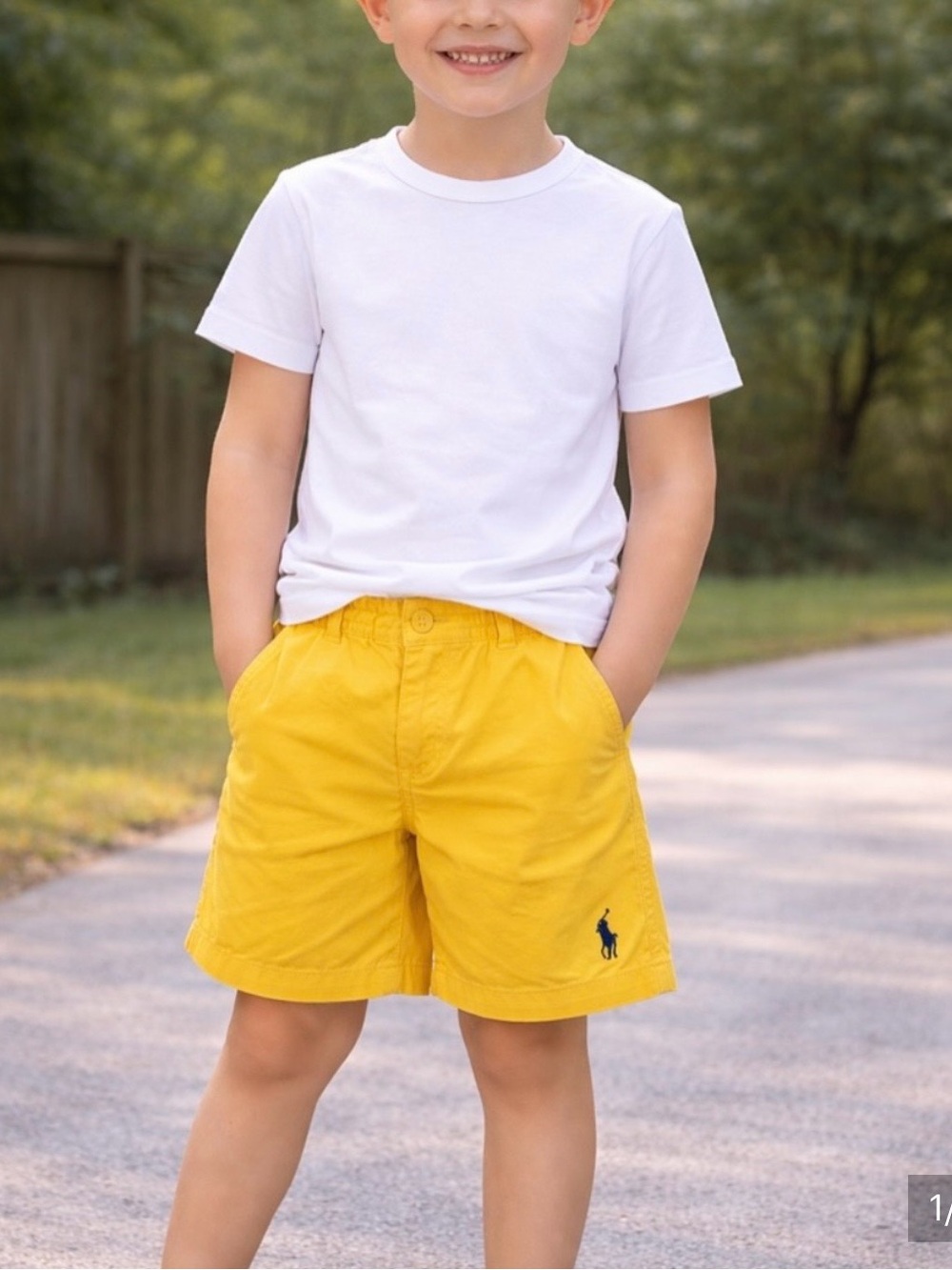 Polo by Ralph Lauren Yellow Flat-Front Boys' Shorts